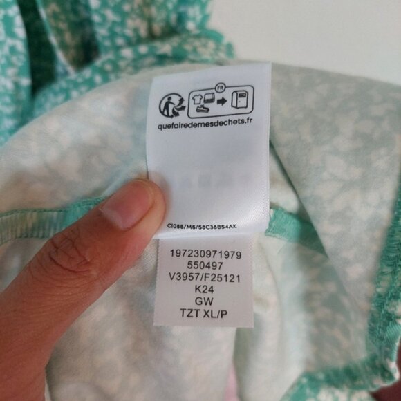 Land's End Cotton Modal Floral Vneck Wrap Midi Dress Size XLP - Picture 7 of 11